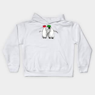 Festive Penguin Chicks Kids Hoodie